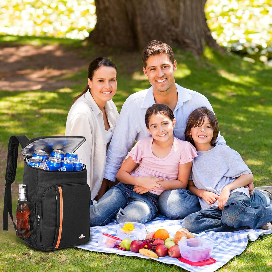 HEQUN 23L Kühlrucksack Thermo Rucksack Picknickrucksack Kühltasche Gross Isoliert Cooler Bag Perfekt