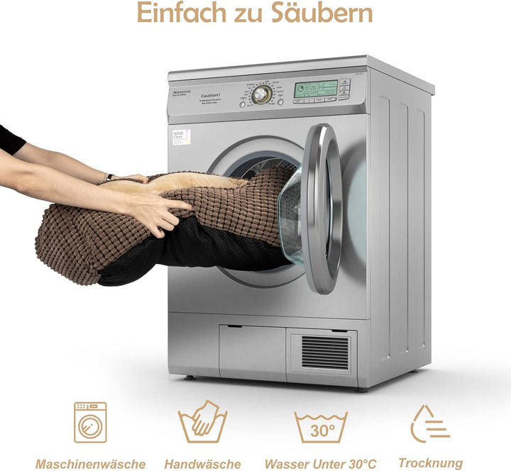 JOEJOY Hundebett Mittelgrosse Hunde, Hundekorb Flauschig, Hundebett Waschbar, Plüsch Hundebetten, ru