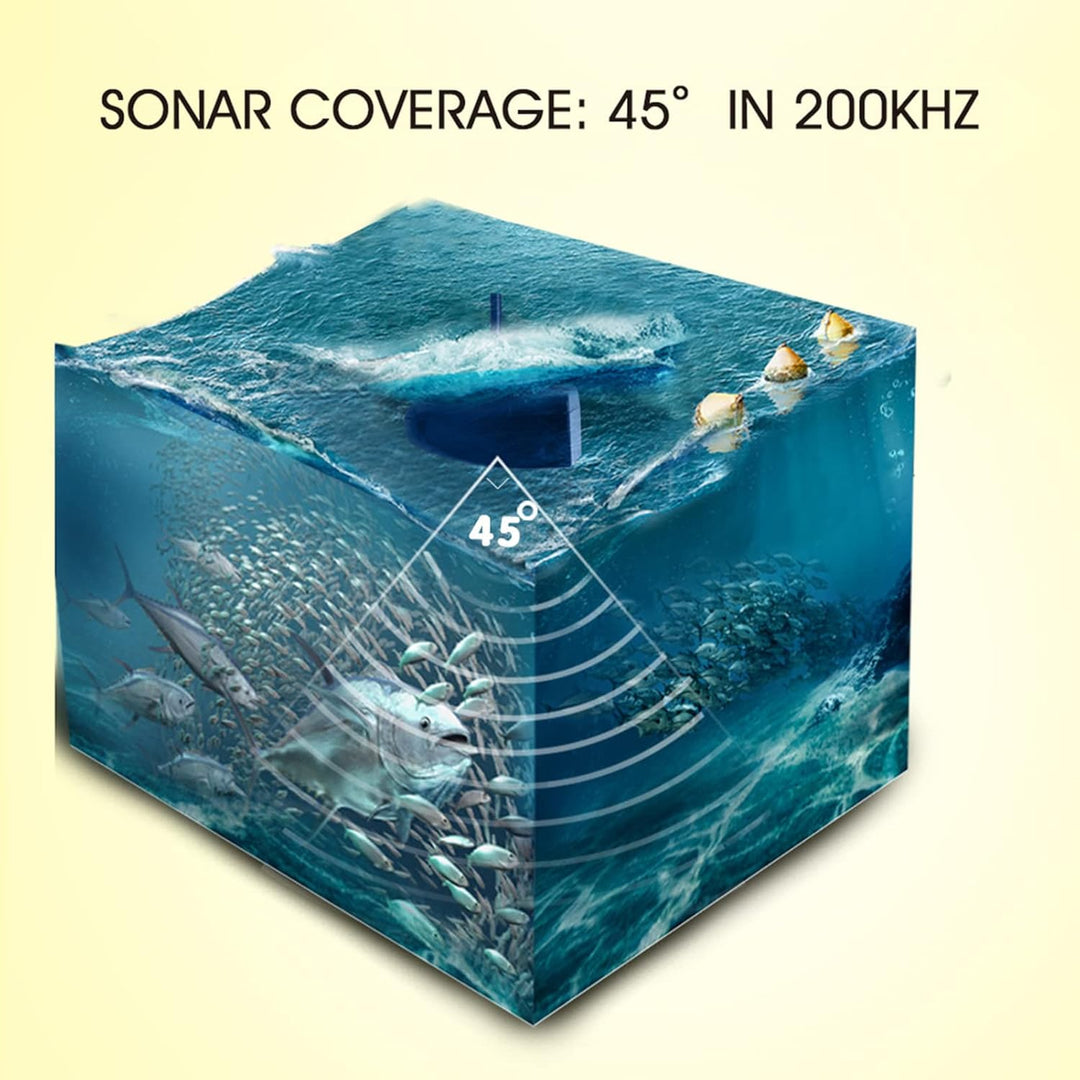 Fischfinder Kabelgebundener Sensor 45 Grad Unterwasser-Angelkamera Tragbarer LCD-Fischsucher Wasserd