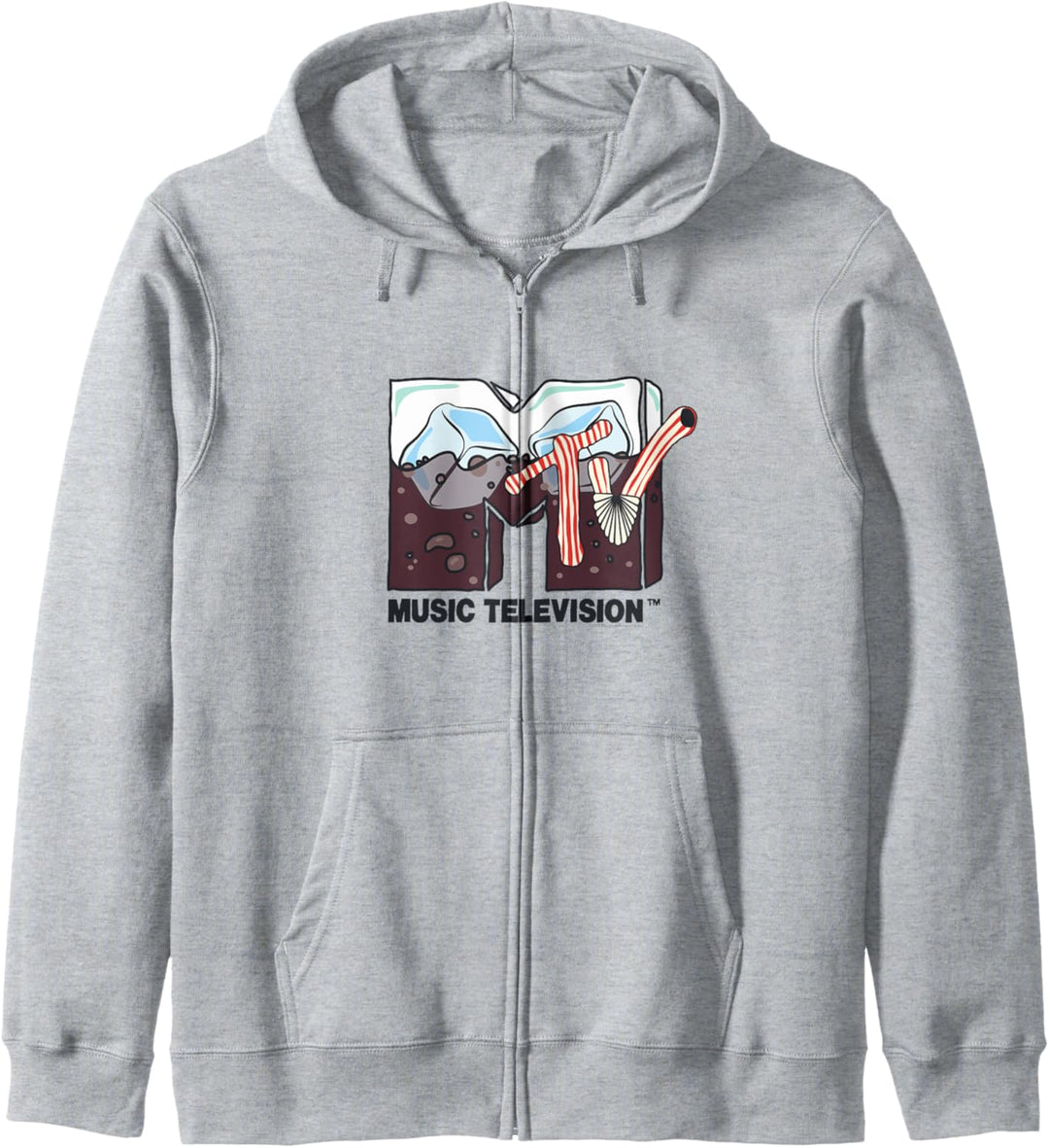 MTV Logo Cola und Eiswürfel Kapuzenjacke