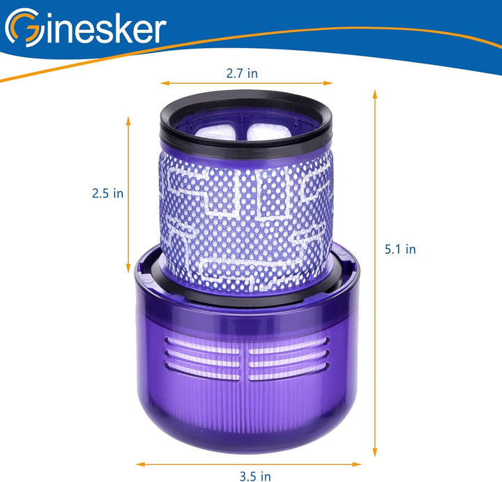 2 Stück Filter für Dyson V11 Absolute Animal V15 Detect SV14 SV22 Extra Pro Torque Drive Akku Staubs