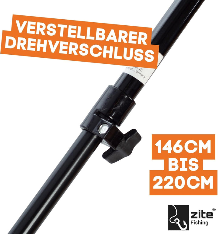 Zite Fishing Schirmzelt Geschlossen 250cm – Angelschirm Zelt Wasserabweisend Beschichtet – Karpfen A