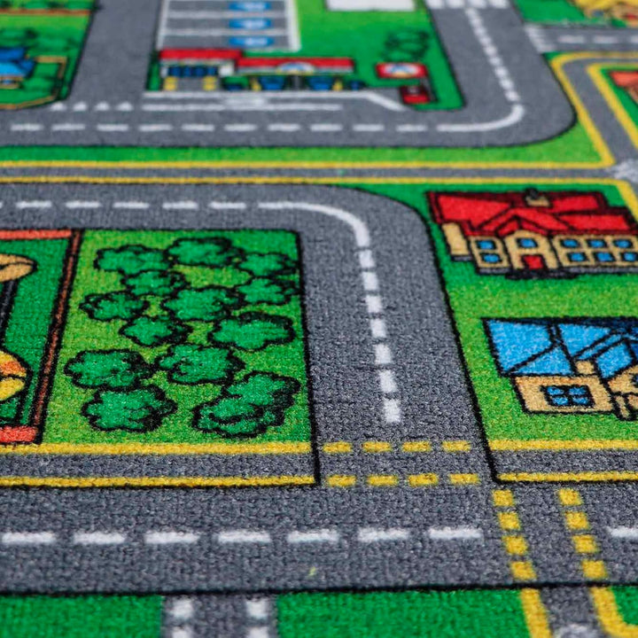 Primaflor Interaktiver Kinderteppich Streets - 160 x 200 cm | Made in Europe | mit Strassenmotiv, Ho