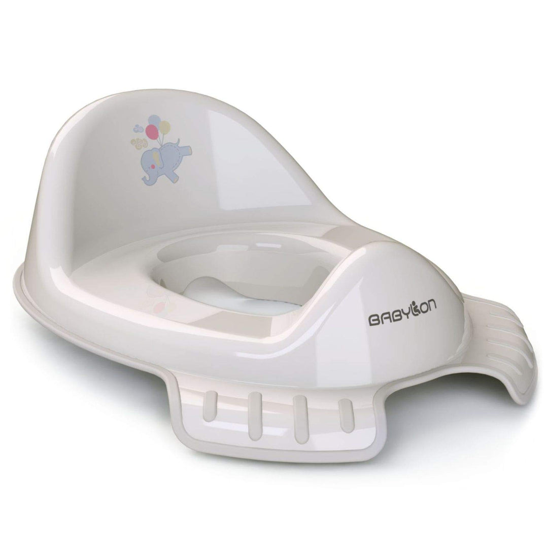 BABYLON Flipper Kinder Toilettensitz, mit Haken, Antirutsch, Grau, Grau