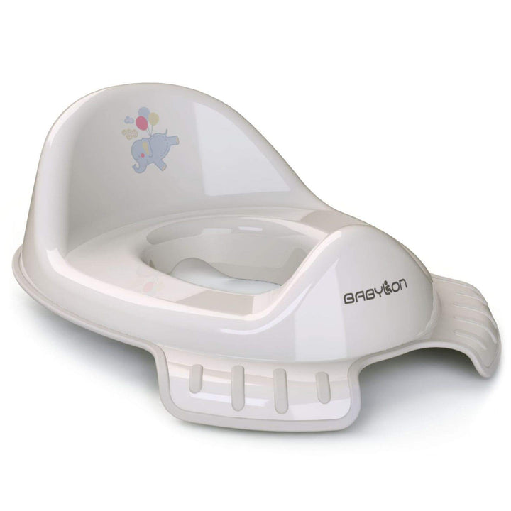 BABYLON Flipper Kinder Toilettensitz, mit Haken, Antirutsch, Grau, Grau