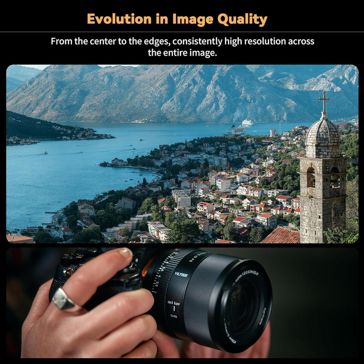 VILTROX AF 85 mm F2.0 EVO Kameraobjektiv für Sony FE, Vollbild, Autofokus, leichtes Porträt