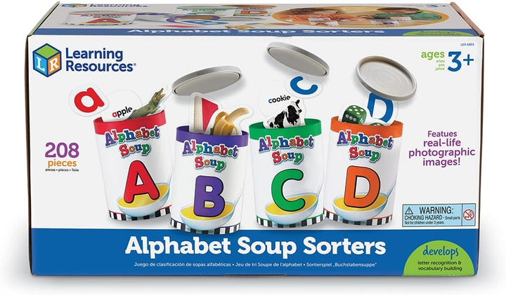 Learning Resources Sortierspiel „Buchstabensuppe“ Suppensortierer, Suppensortierer