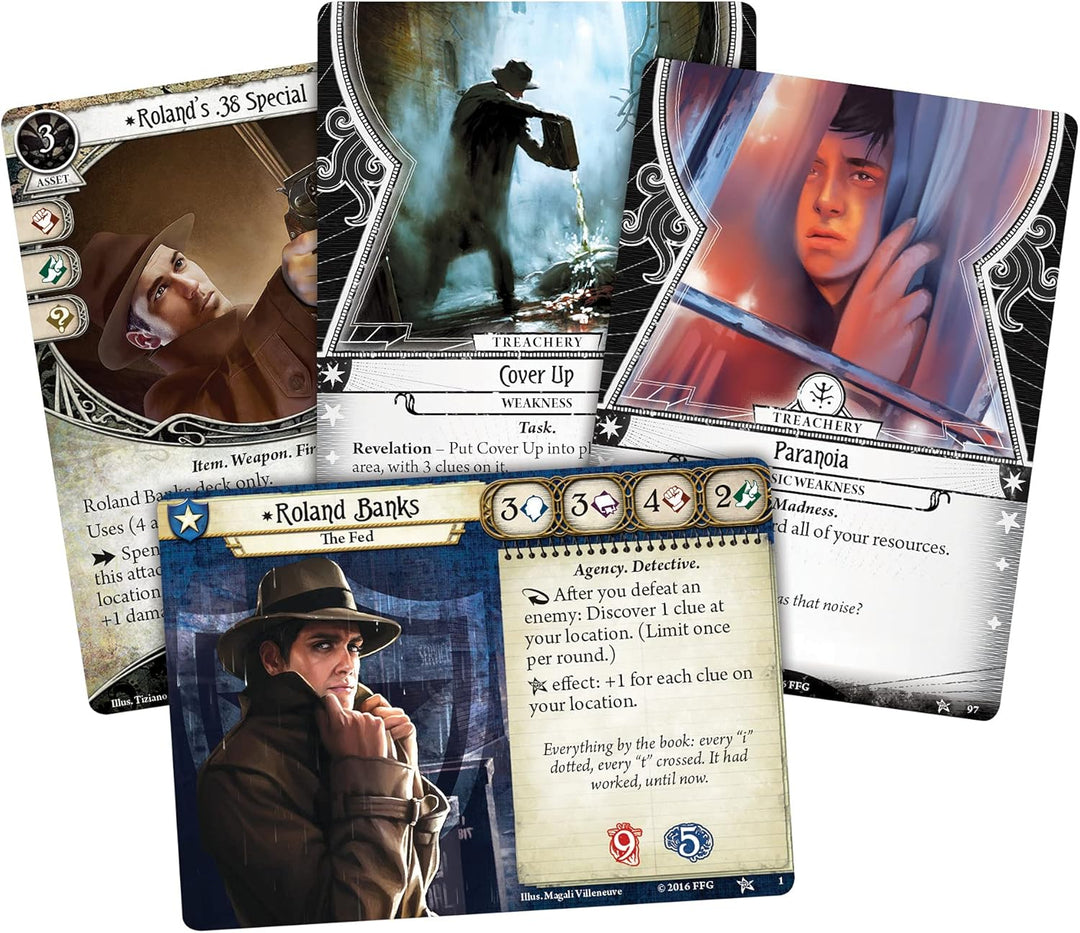 Fantasy Flight Games , Arkham Horror The Card Game , Card Game , Ages 14+ , 1 to 4 Players , 60 to 1