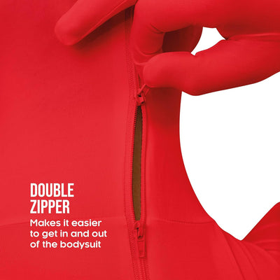 Morphsuits STSREX zweite Haut Kostüm- Ganzkörperkostüm, Unisex – Erwachsene, Rot, XL XL Rot, XL Rot