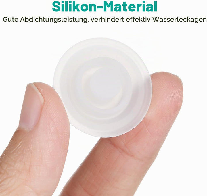 POPETPOP Silikon Auslaufsicherer Stopfen und Dichtungsring für Thermosbecher-Deckelzubehör, Wasserdi