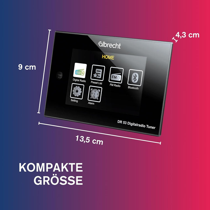 Albrecht DR 53 Digitalradio-Adapter, DAB+, UKW & Musik-Streaming Tuner für Stereoanlagen, 27251, mit