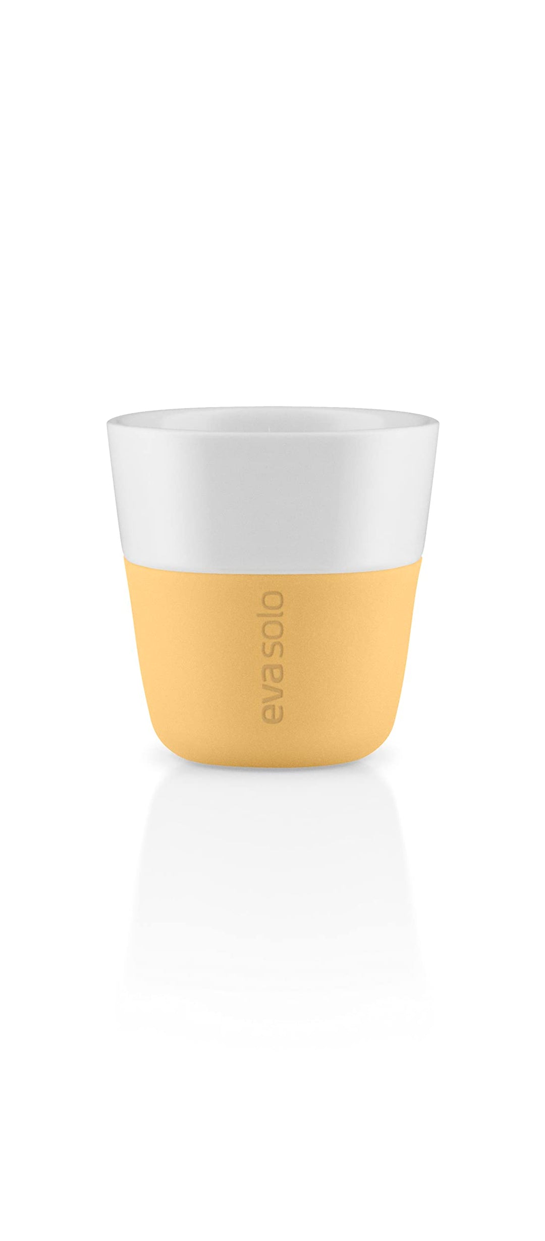 EVA SOLO | 2 Espresso-Becher Golden Sand |Gut zu halten durch Silikonbeschichtung | Golden Sand Espr