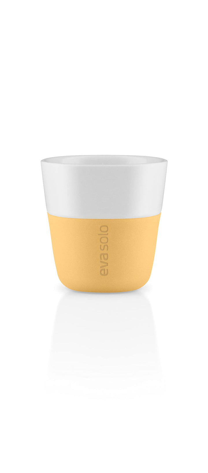 EVA SOLO | 2 Espresso-Becher Golden Sand |Gut zu halten durch Silikonbeschichtung | Golden Sand Espr