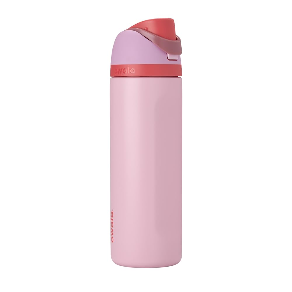 Owala FreeSip Isolierte Edelstahl Trinkflasche mit Strohhalm, 710 ml – BPA-frei, optimal für Sport,