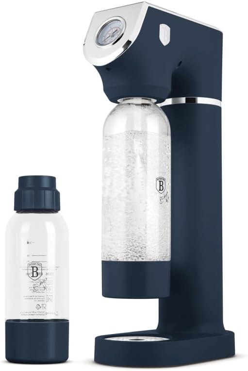 Berlinger Haus – SODABAR Wassersprudler + 2 Flaschen Deep Sea Collection – 2 l – blau