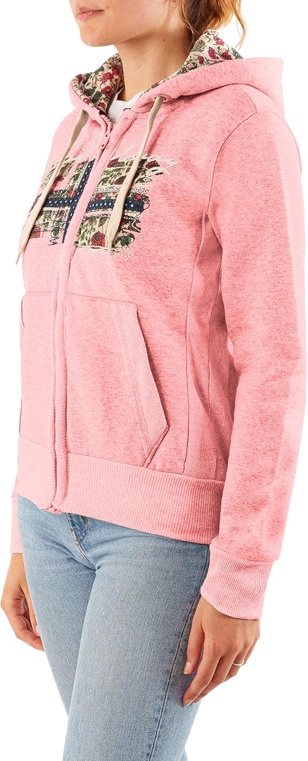 GEO NORWAY FABEAUTE Lady - Frauen Sweatshirt Kapuzen - Casual Pullover Hoody Langarm Warm Zip Versch