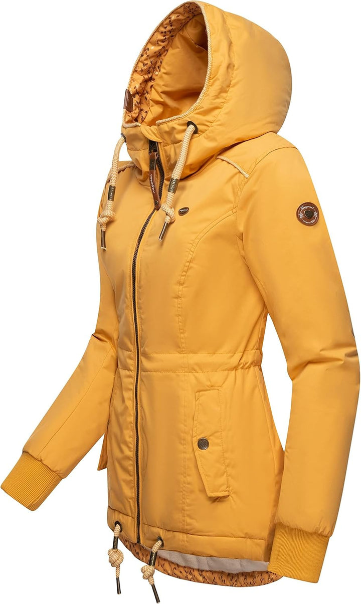 Ragwear Damen Winterjacke Outdoorjacke wasserdicht mit Kapuze YM-Danka XS-6XL S Honey22, S Honey22