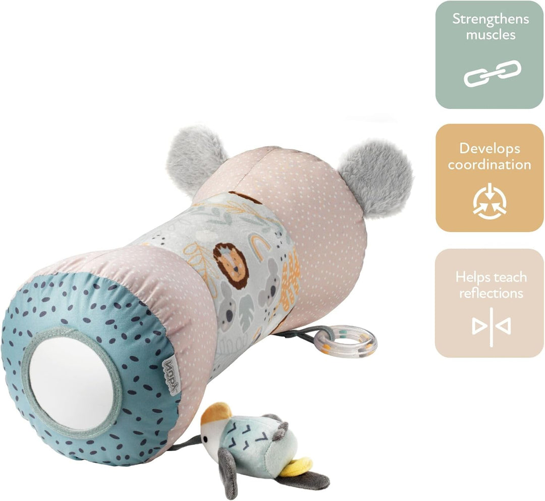 Nuby Tummy Time Animal Adventures Kissen – Bauchzeit – sensorisches Spielzeug – sicherer Spiegel für
