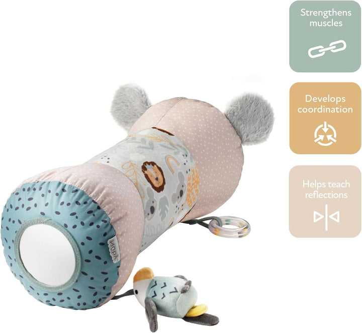 Nuby Tummy Time Animal Adventures Kissen – Bauchzeit – sensorisches Spielzeug – sicherer Spiegel für