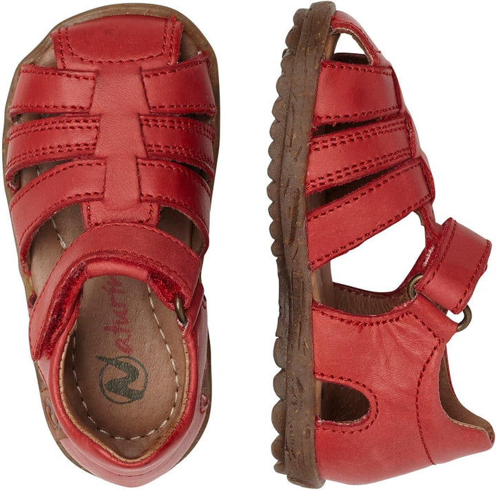 Naturino SEE-Halb geschlossene Sandalen aus laminiertem Leder-Rosa 20 EU Rot, 20 EU Rot