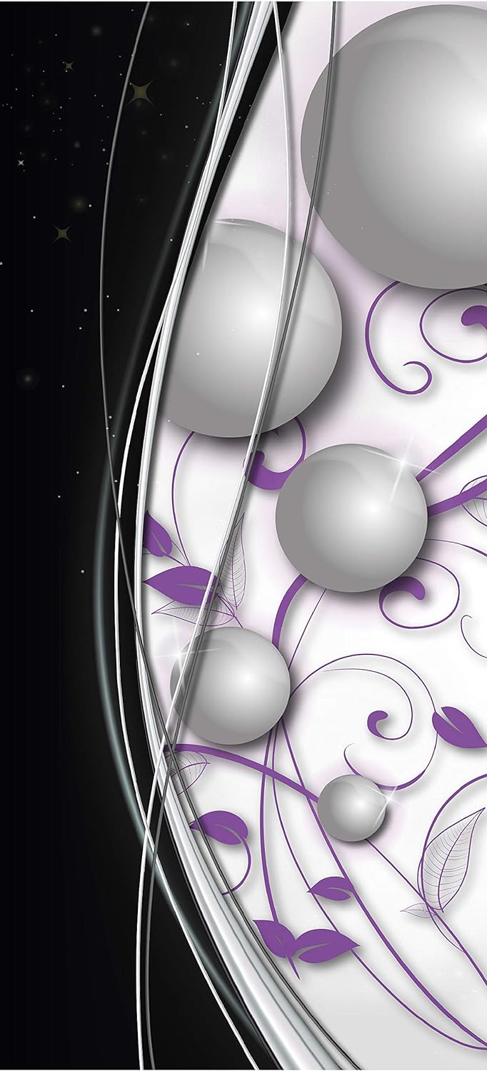 wandmotiv24 Türtapete elegante Kugeln abstrakt 70 x 200cm (B x H) - selbstklebende Strukturtapete St