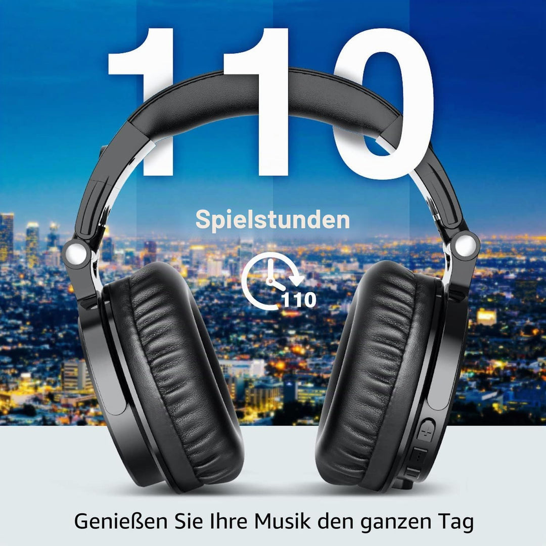 OneOdio Bluetooth Kopfhörer Over Ear,110 Std Spielzeit Kopfhörer Kabellos Bluetooth, HiFi Stereo, Ei