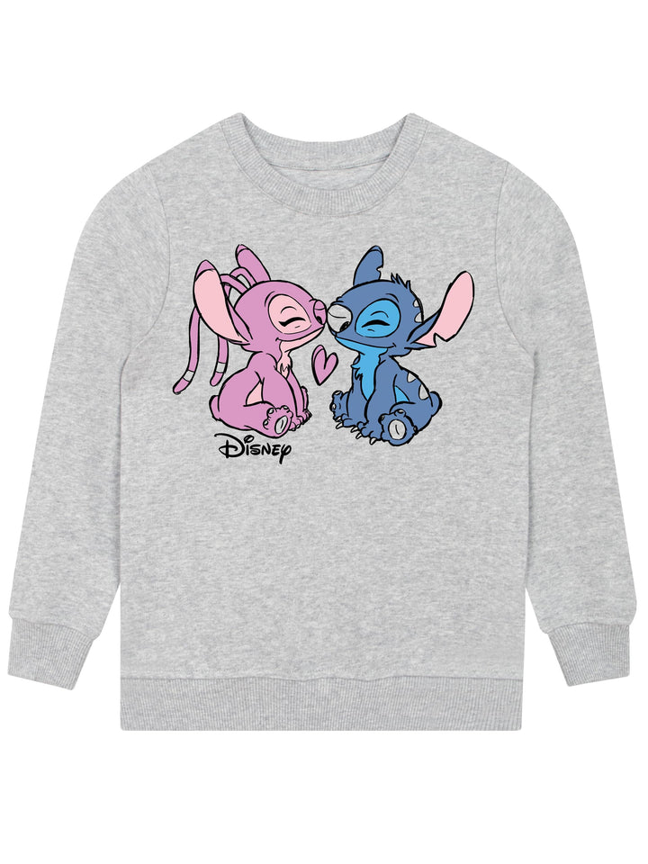 Disney Stitch Pullover Mädchen | Stitch Und Angel Sweatshirt Mädchen | Pullover Für Mädchen 152 Swea
