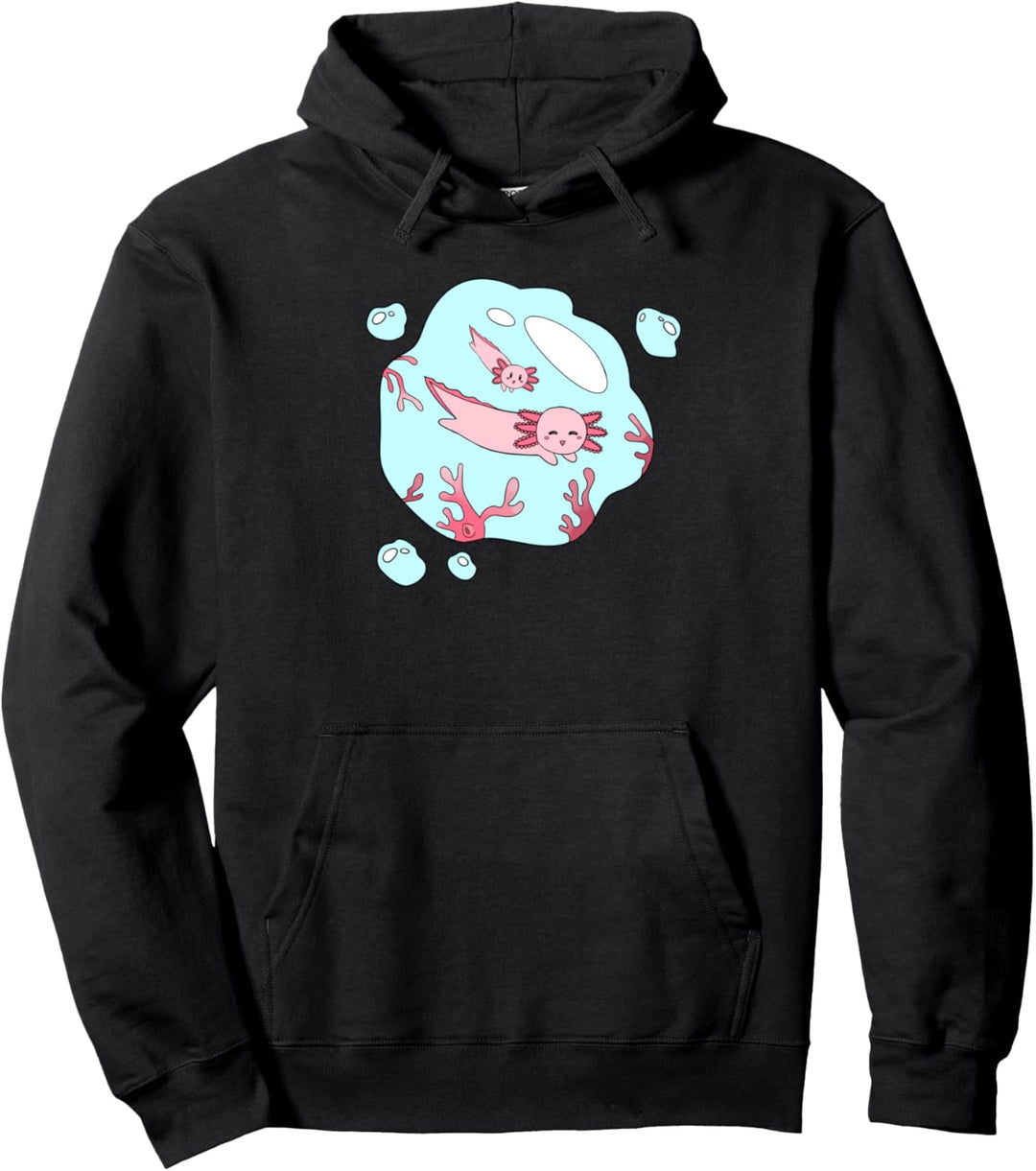 Axolotl Motiv Amphibie Axolotls Pullover Hoodie