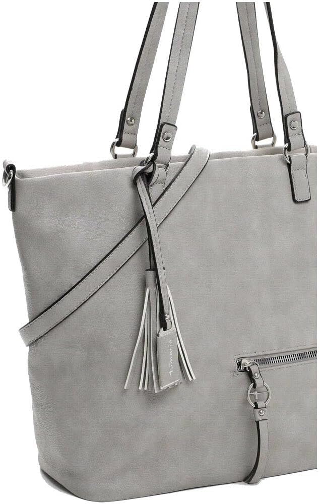 Tamaris Shopper TAS Nele 32803 Damen Handtaschen Uni Einheitsgrösse Lightgrey 810, Einheitsgrösse Li