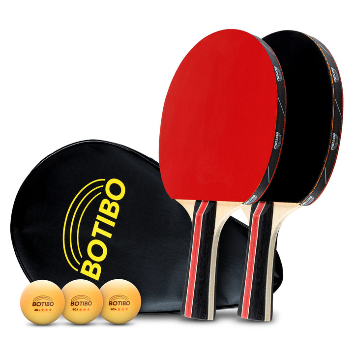 BOTIBO Tischtennisschläger 2er Set, 2