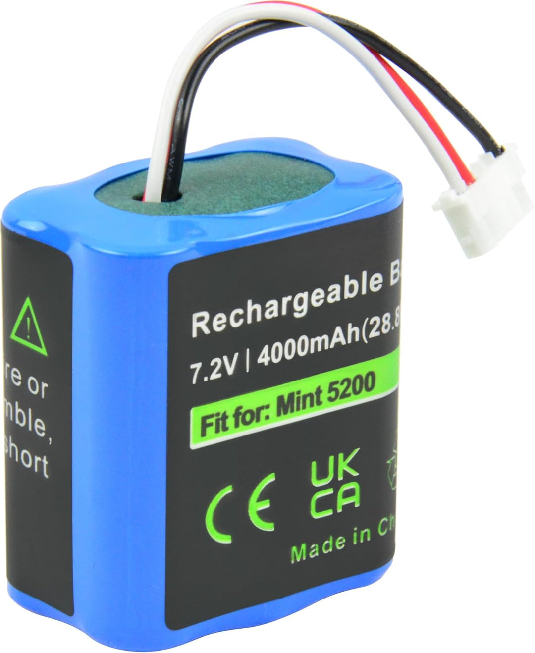 iPrize 7.2V 4000 mAh NI-MH Ersatzakku für iRobot Braava 380T 380 390T 390, Mint 5200 5200B 5200C Sta