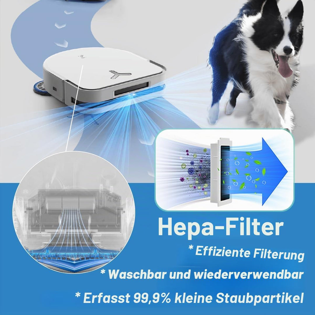 Zubehör für ECOVACS DEEBOT X5 Omni Saugroboter, Ersatzteile Set für ECOVACS X5 Pro mit 1 Hauptbürste
