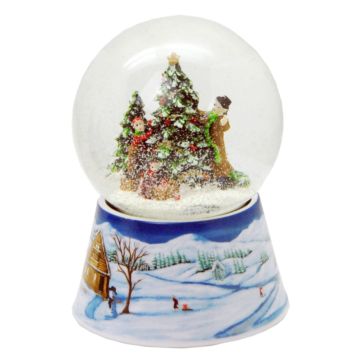 Weihnachten Schneekugel Weihnachtsbaum mit Geschenken, 140 mm hoch- 20141 Spieluhr