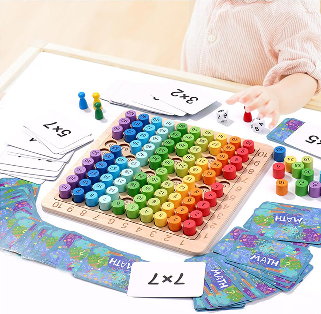 1x1 Einmaleins Lernen Spiel Multiplikationsbrett Multiplikationsbrett für Grundschüler Mathe Spielze