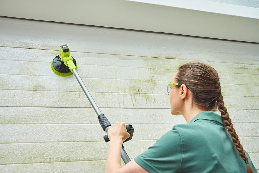 RYOBI 18 V ONE+ Akku-Reinigungsbürste R18TPS-0 (15 cm rotierender Borstenkopf, teleskopierbar bis zu