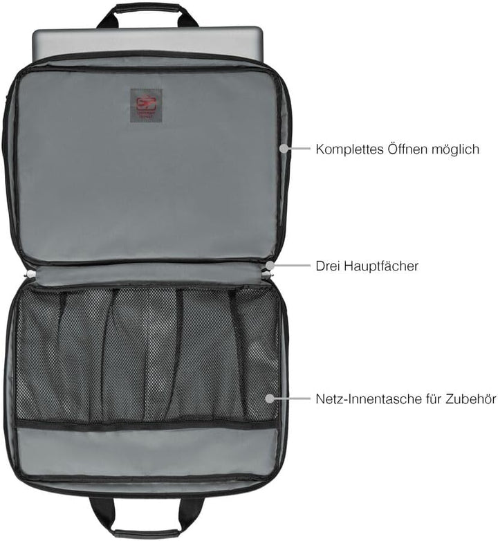 WENGER Legacy 17 Laptop-Tasche zum Umhängen, Notebook bis 17 Zoll, Aktentasche, Organizer, 26 l, Dam