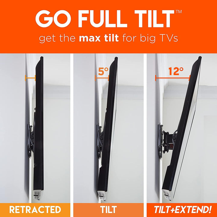 echogear Full Tilt TV Wandhalterung Halterung - ausziehbar für maximale neigbare Reihe auf grosse Fe