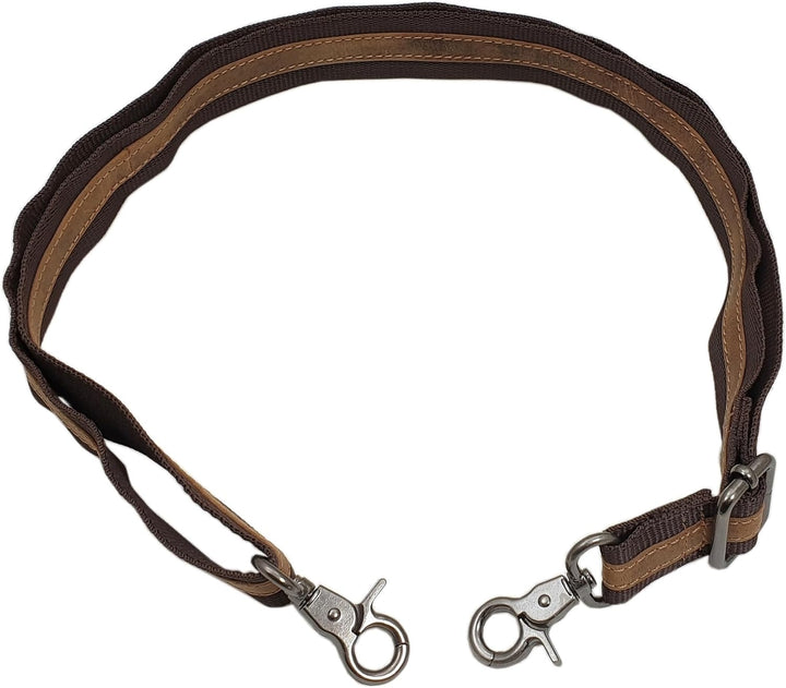 Echt Büffel-Vollleder Handtasche mit Tragegurt in Hoch- oder Querformat mit Hirsch-Motiv in Braun (M