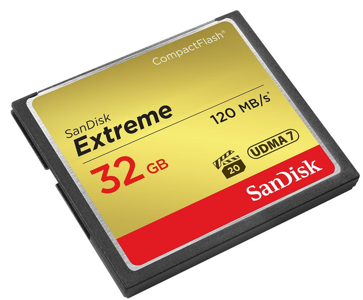 SanDisk Extreme CompactFlash Speicherkarte 32 GB (Für DSLR-Kameras, UDMA7, Schreiben mit 85 MB/s, Üb