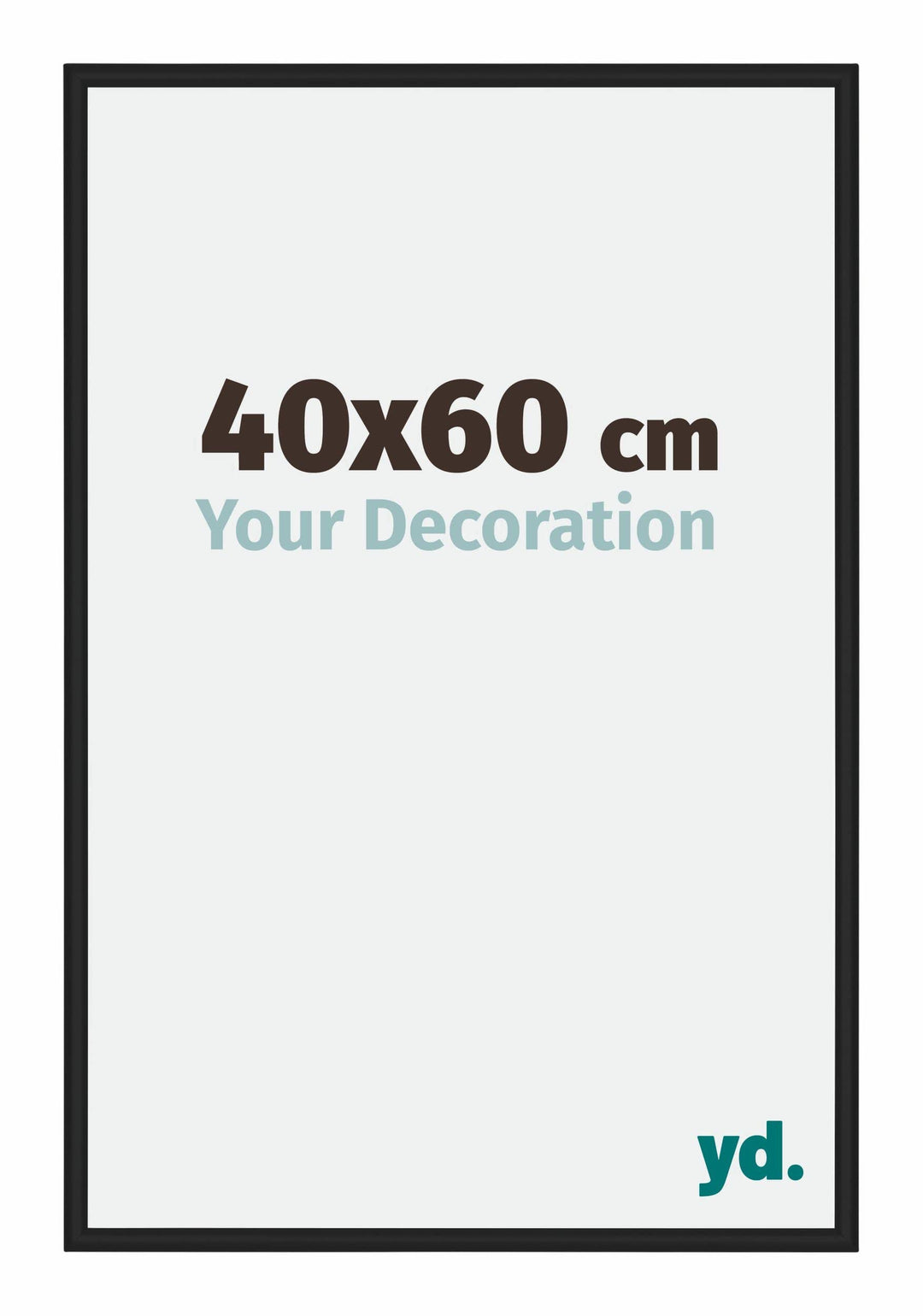 yd. Your Decoration - Bilderrahmen 40x60 cm - Bilderrahmen aus Aluminium mit Acrylglas - Antireflex