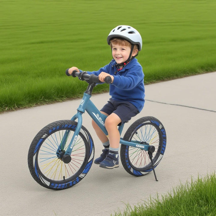 Bueuwe Kinder Laufrad 16 Zoll ab 4-7 Jahre für Mädchen und Junge, Kinderlaufrad mit Verstellbarem Sa