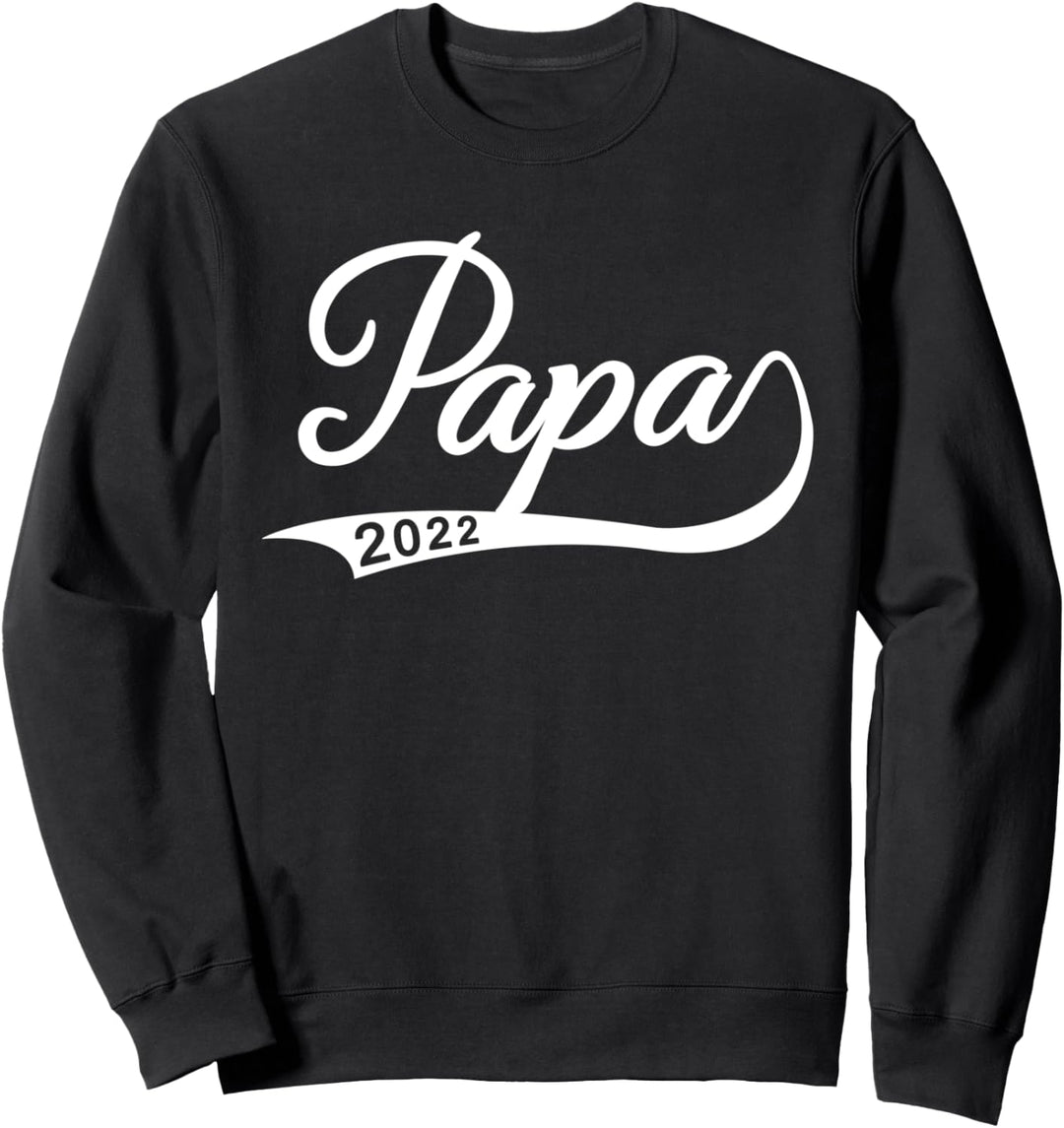 Papa 2022 Minimalistisch Outfit Vater Papa Baby Vintage Sweatshirt