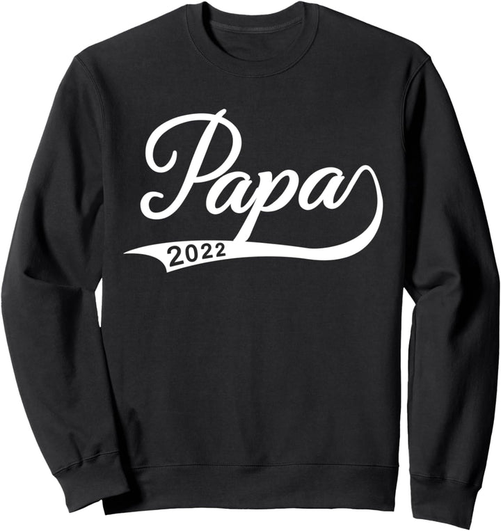 Papa 2022 Minimalistisch Outfit Vater Papa Baby Vintage Sweatshirt