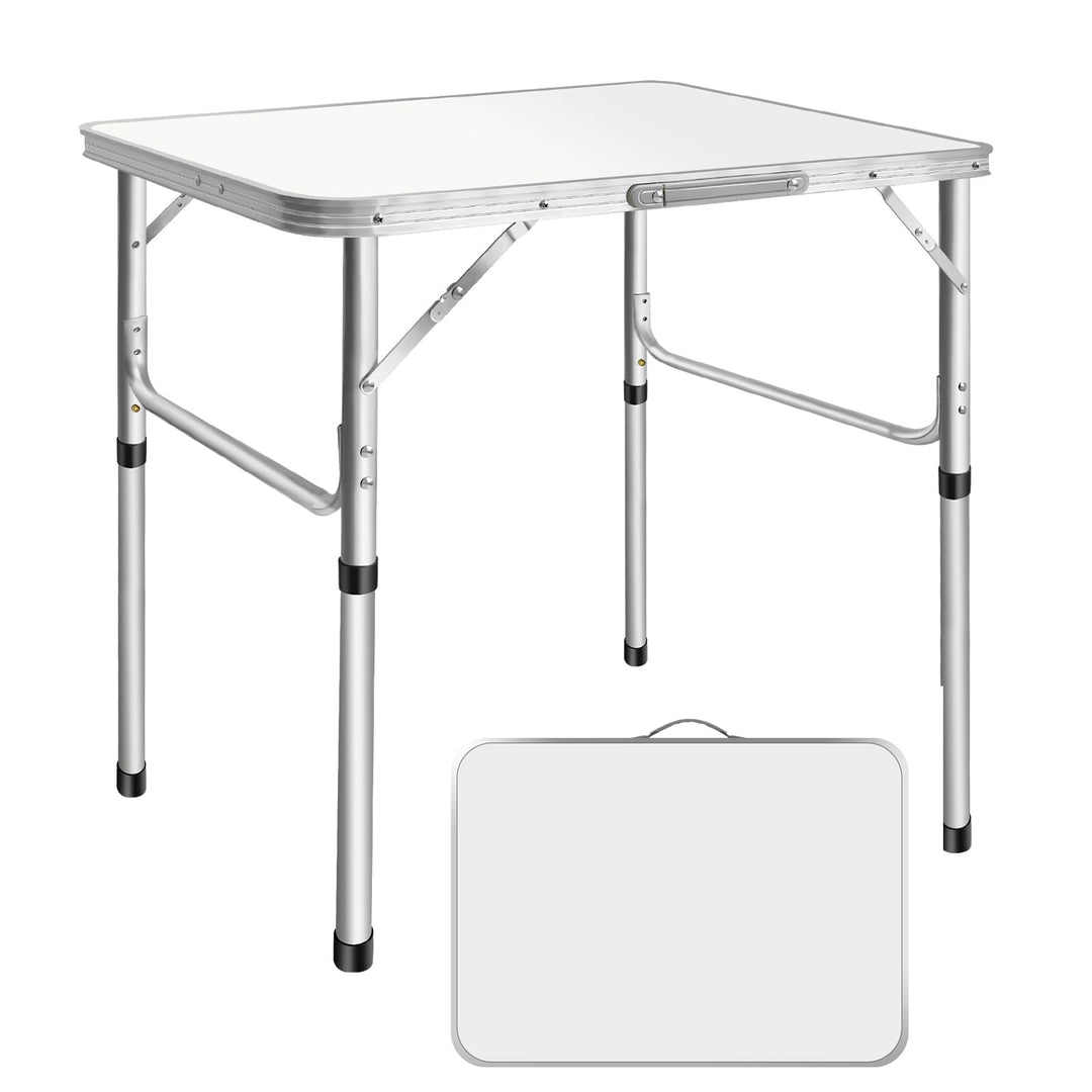 75cm Faltbarer Campingtisch, tragbarer Picknicktisch mit stabilen Aluminiumbeinen und Tragegriff, fü