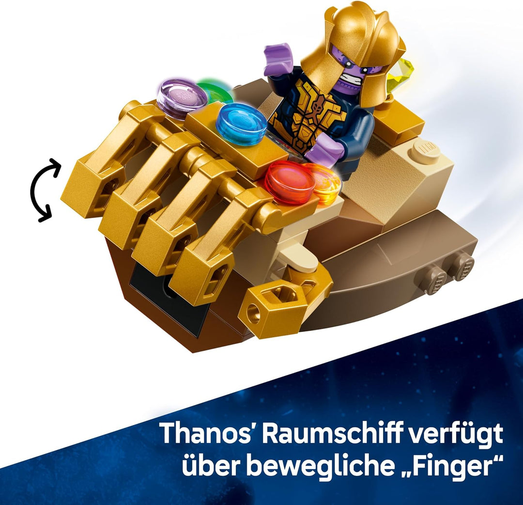 LEGO ǀ Marvel Captain America vs. Thanos - Kinder Spielzeug mit Minifiguren - Kreatives Geschenk für