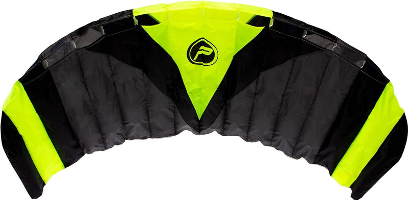 Wolkenstürmer® Paraflex Quad 4-Leiner Lenkmatte 2.8 in gelb - „Ready to Fly“ Kite Drachen inkl. Hand