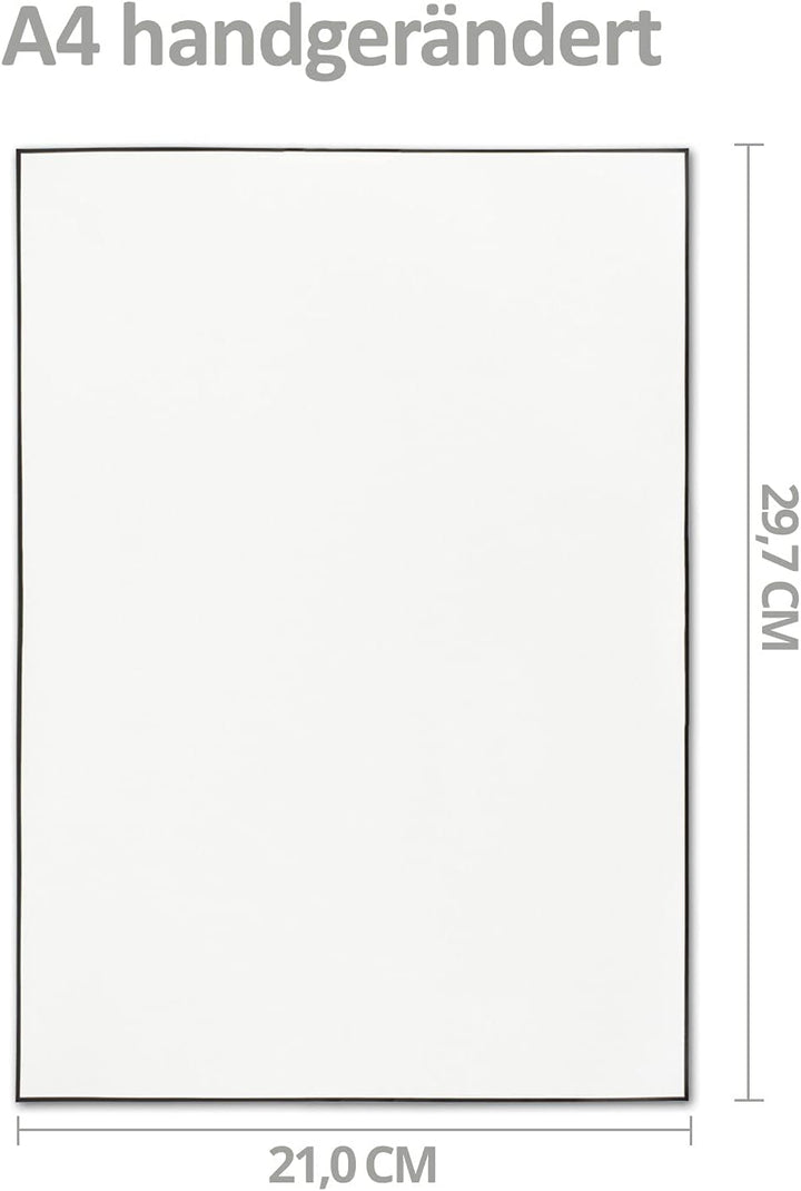 100x Trauerpapier Sets DIN A4 mit gefütterten Umschlägen - handgemachter schwarzer Rand - Briefpapie