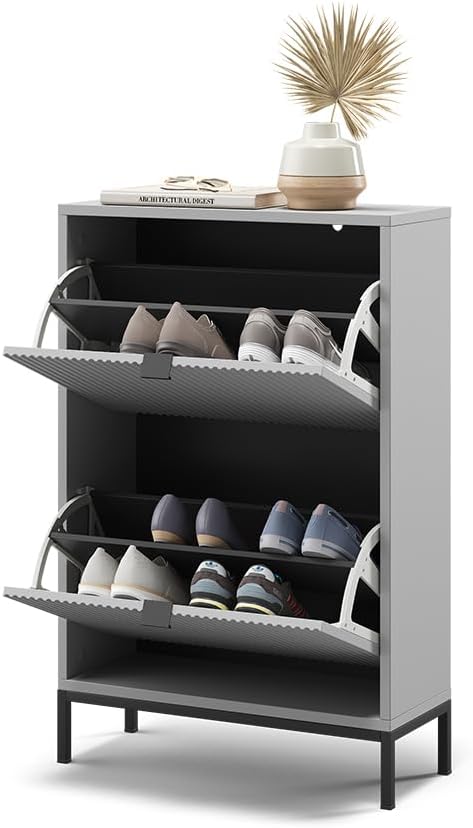 Vicco Schuhkipper Eliza, Grau, 60 x 92 cm, Grau