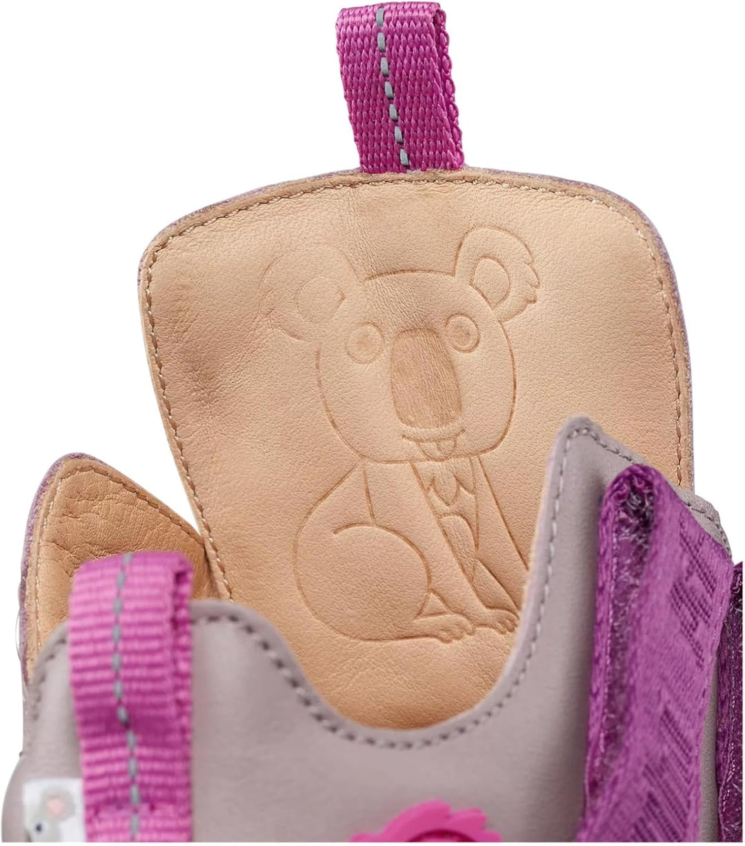 Affenzahn Barfussschuh Leder Buddy mit Klettverschluss Weich rutschfest Flexibel Reflektierend für J