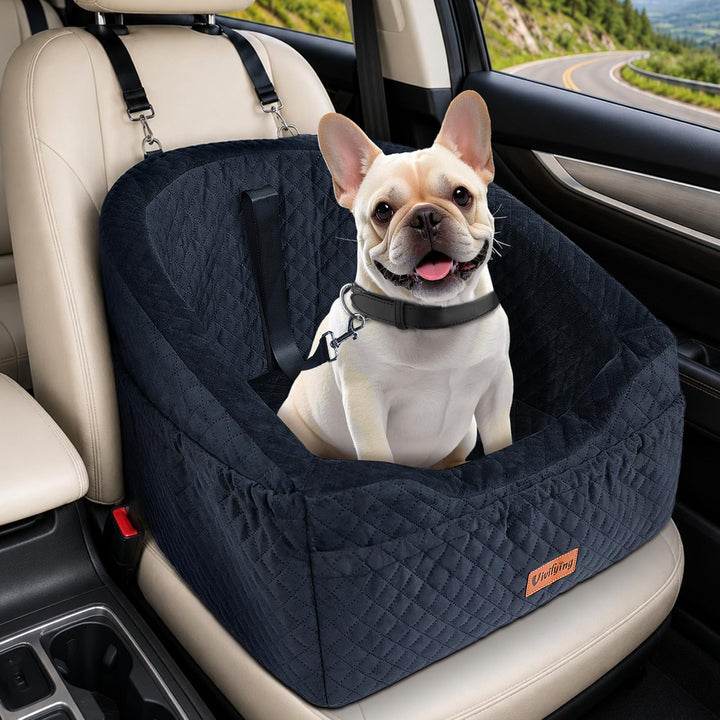 Vivifying Hundeautositz für kleine Hunde, abnehmbare und waschbare Sitzerhöhung für Haustiere bis zu